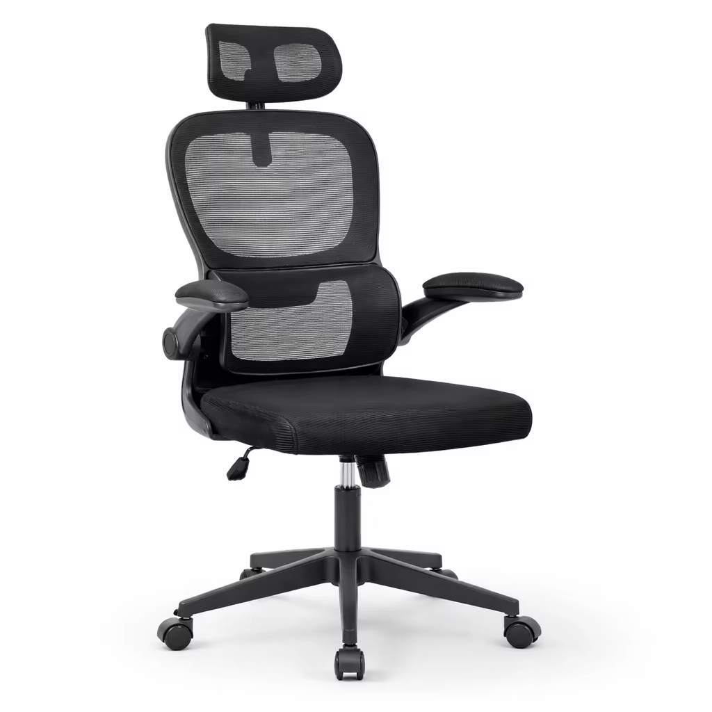 SILLA ERGONÓMICA con RESPALDO de malla — confort y soporte