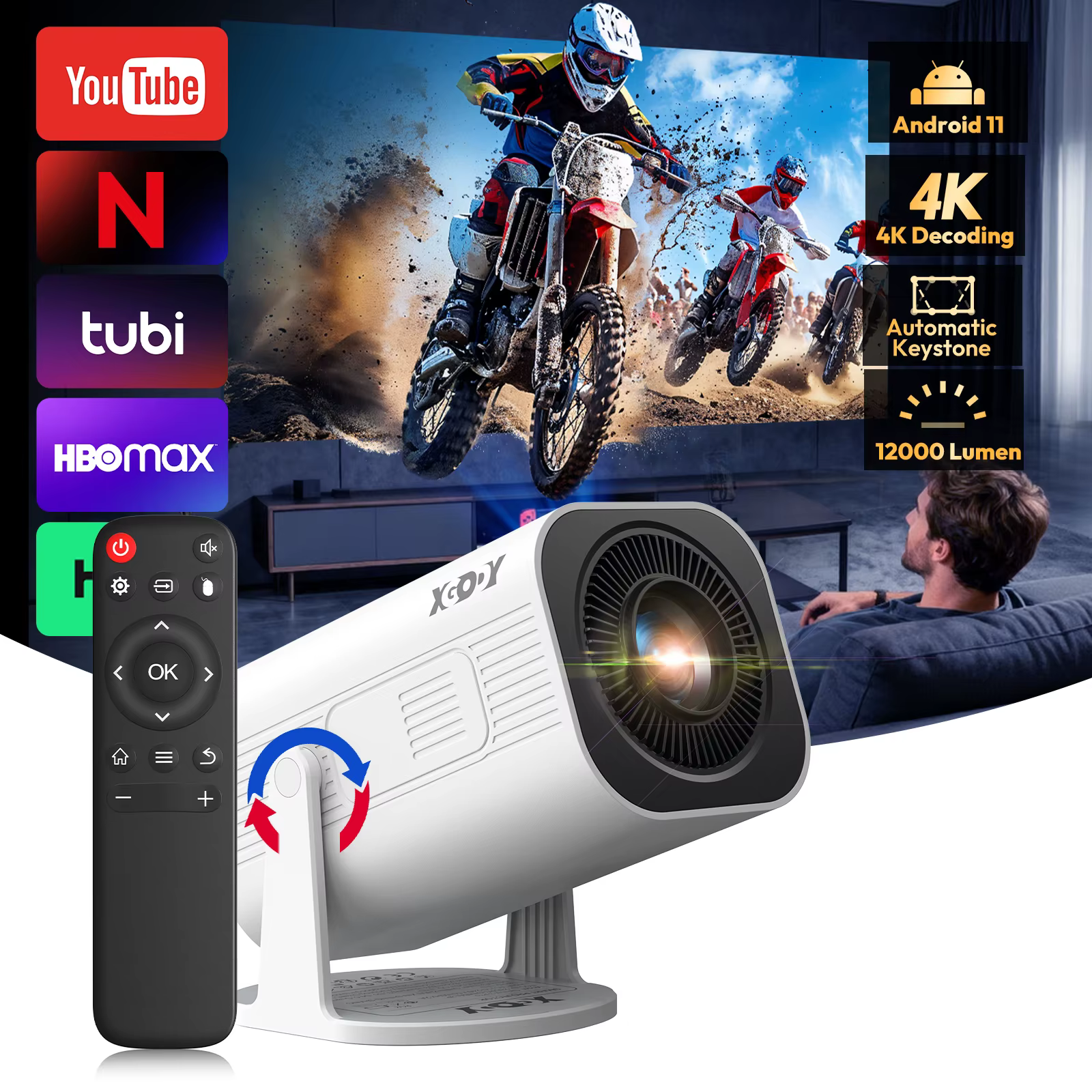 XGODY Proyector 4K al MEJOR precio