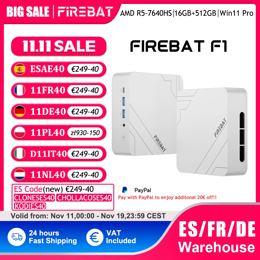 MiniPC Firebat F1 con Ryzen 5 ¡Oferta Limitada!
