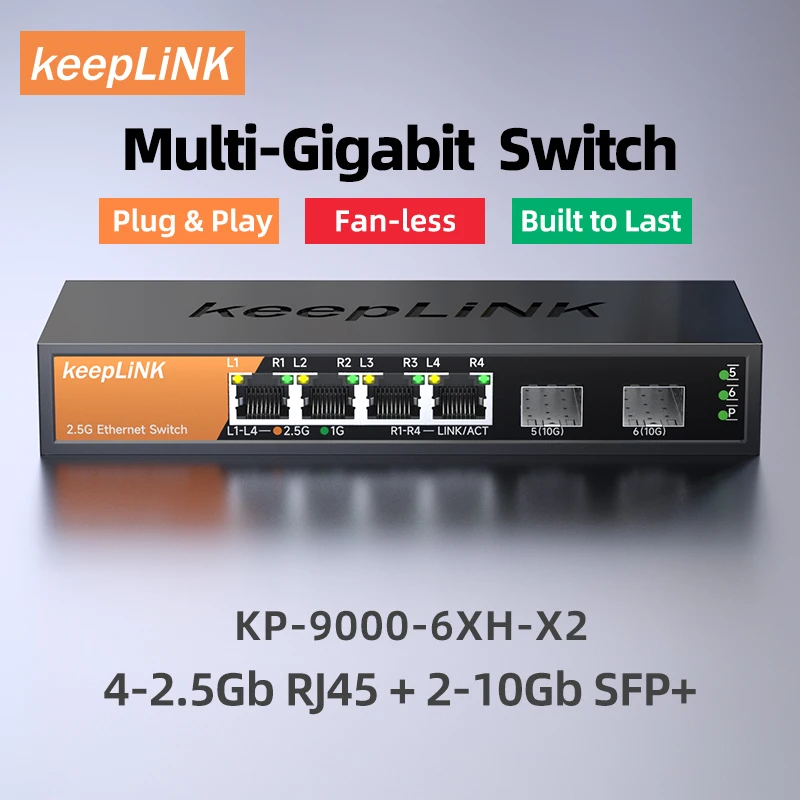 SWITCH MULTIGIGABIT 4 PUERTOS + 2xSFP ¡Oferta Limitada!