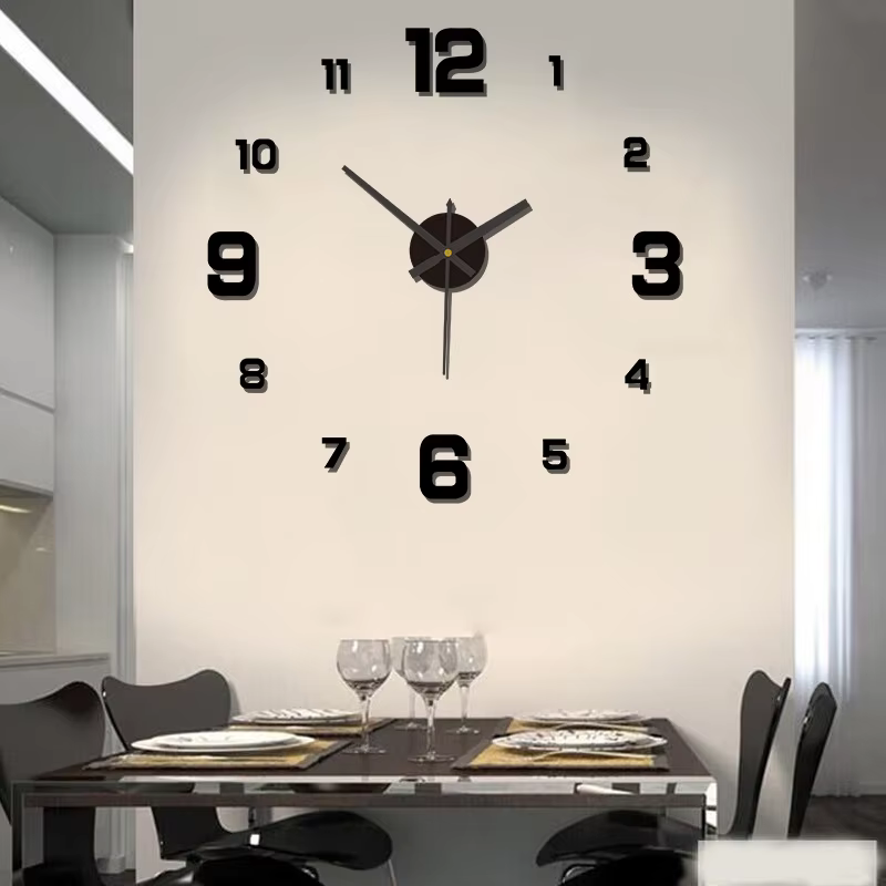 RELOJ COLGANTE DIY 3D silencioso y personalizable — solo 2,3€