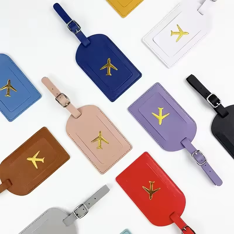 Etiqueta de VIAJE en cuero: identificación segura y estilosa