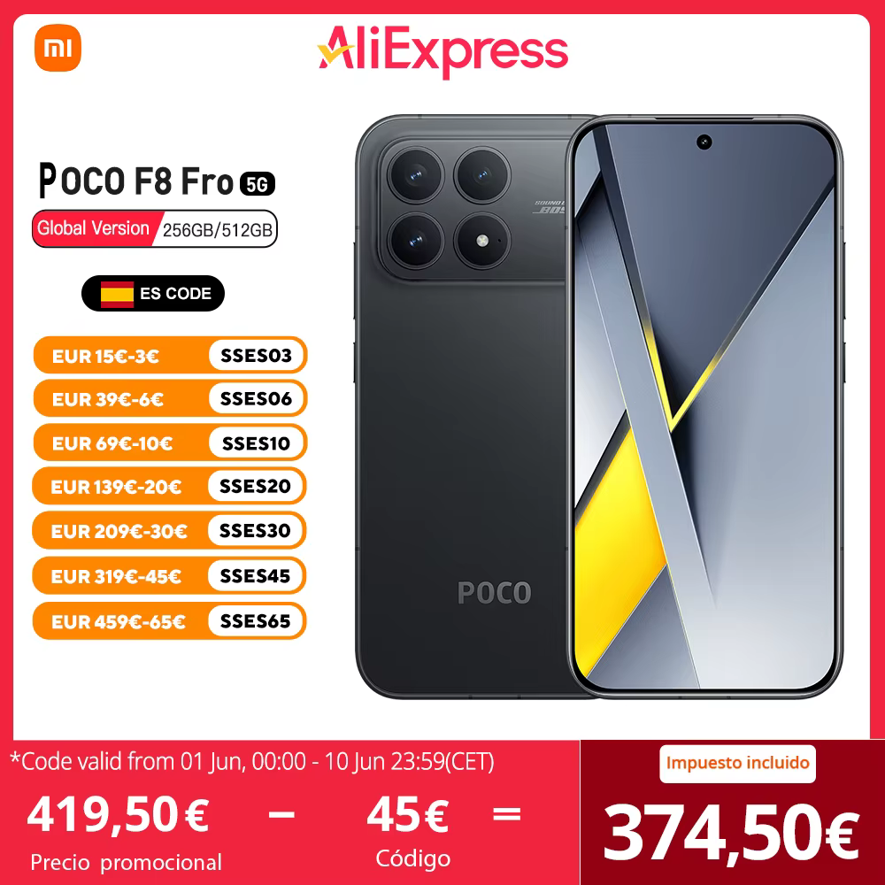 POCO F8 Pro 5G: POTENCIA y pantalla AMOLED fluida