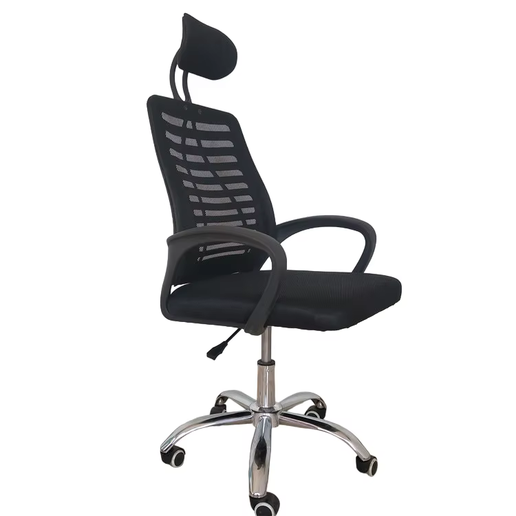 SILLA ERGONÓMICA con soporte lumbar y reposacabezas — CONFORT por 30€