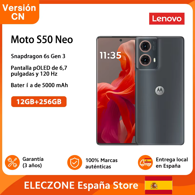Lenovo Moto S50 Neo: PANTALLA 120Hz y batería para todo el día