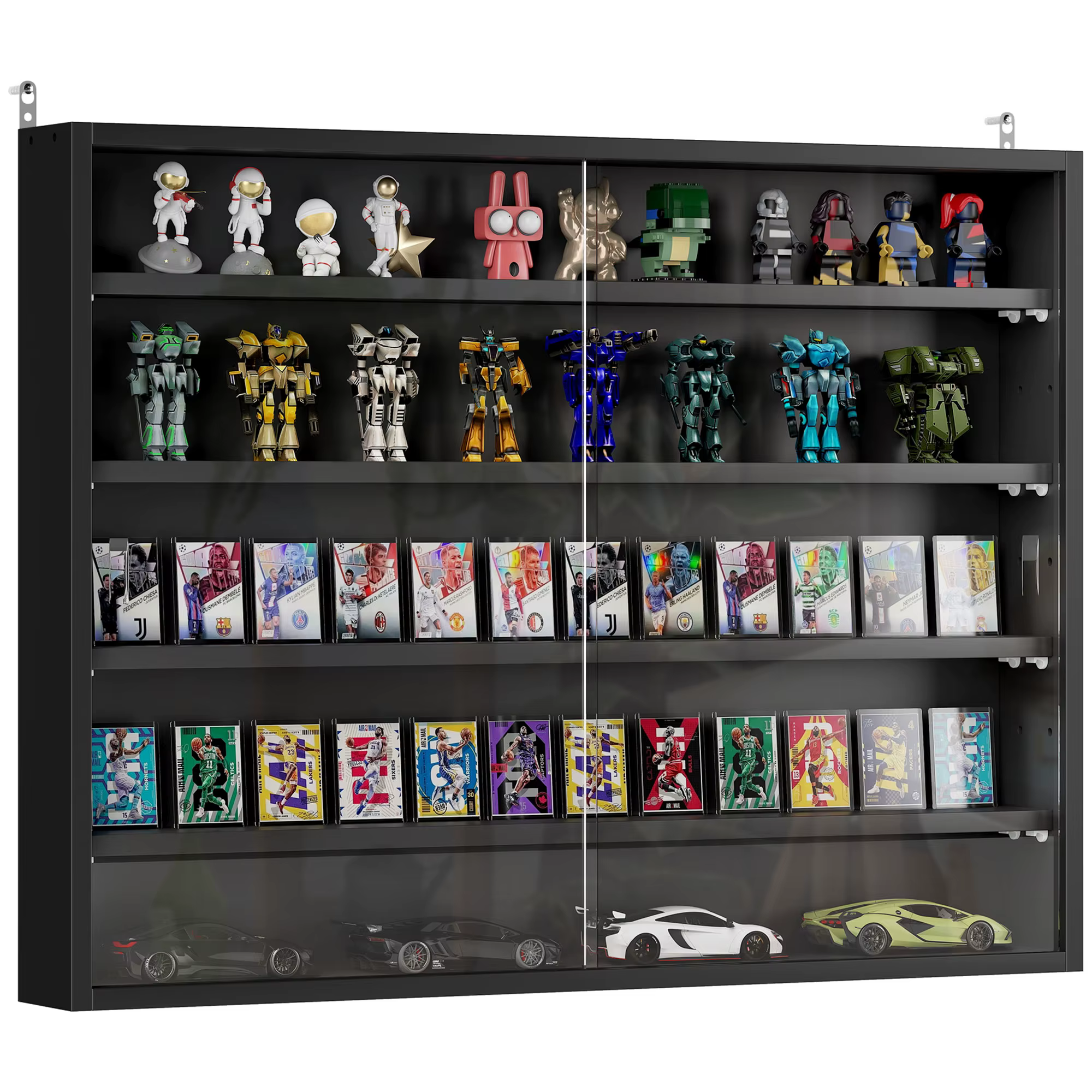 VITRINA DE PARED HOMCOM - ORGANIZA y PROTEGE tus objetos