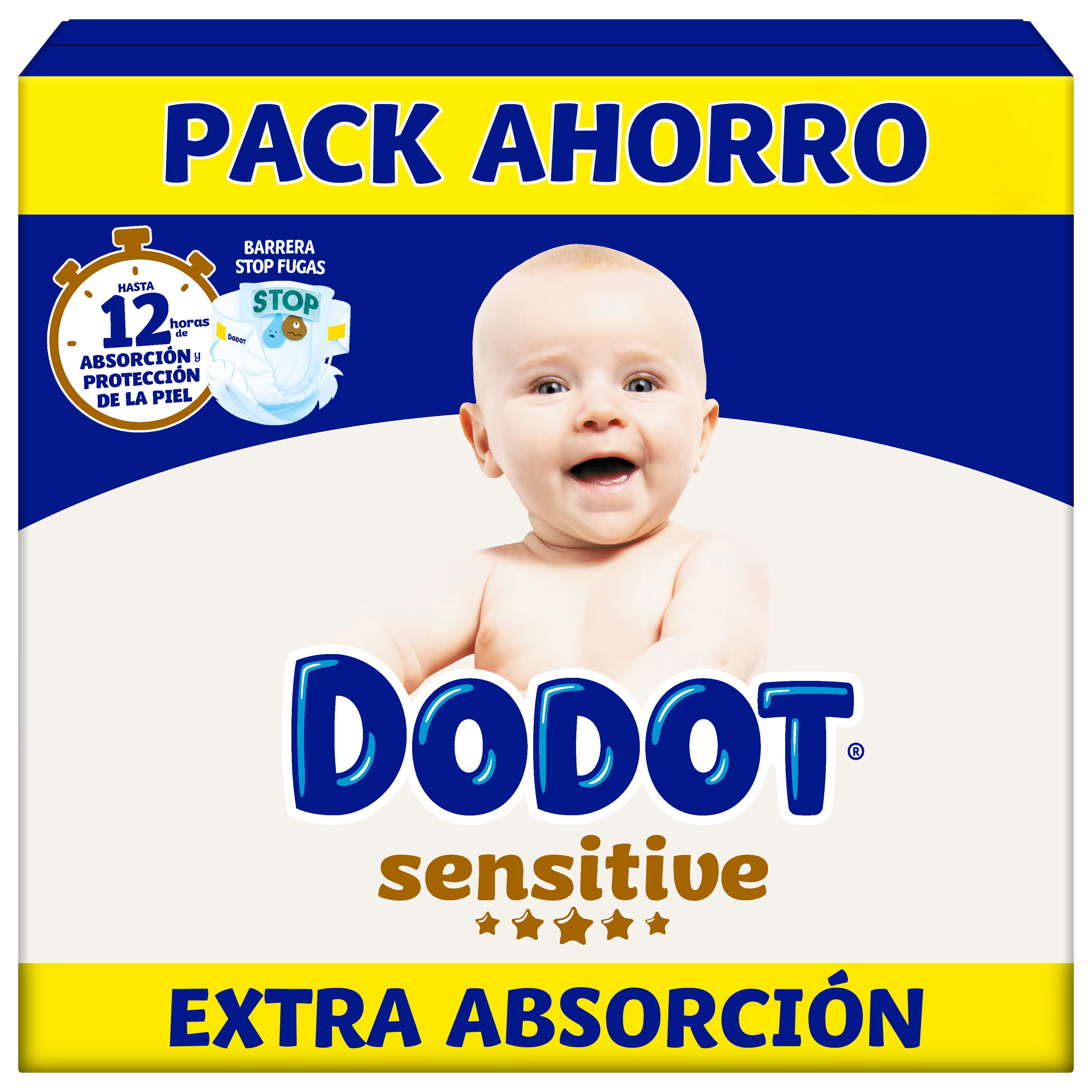 Pañales Dodot SENSITIVE EXTRA — PROTECCIÓN suave y segura
