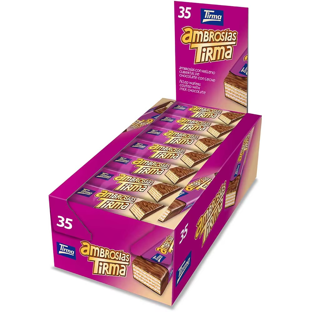 CAJA Ambrosia de CHOCOLATE con leche — 35 unidades