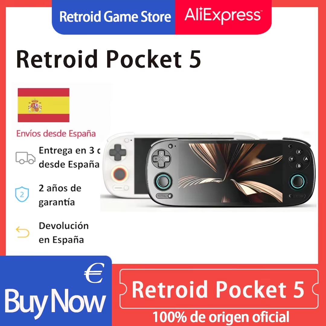 CONSOLA Retroid Pocket 5.5" OLED con Android y BATERÍA DURADERA