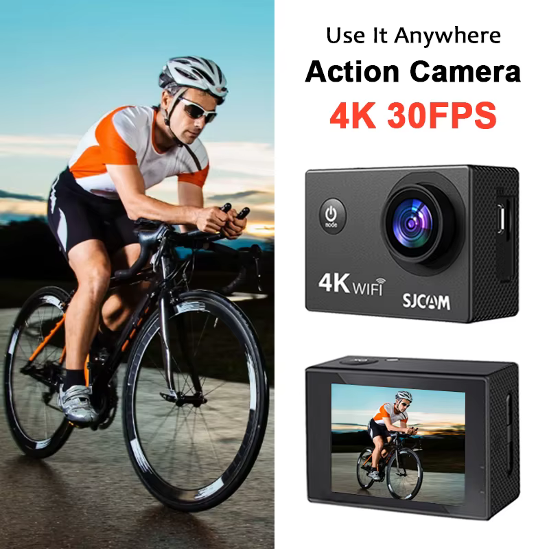 Cámara de Acción SJCAM con VIDEO 4K y WiFi — Resistente hasta 30M