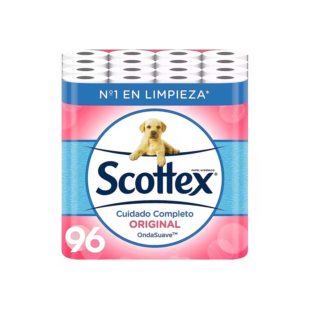 Papel higiénico Scottex Original 96 ROLLOS con descuento
