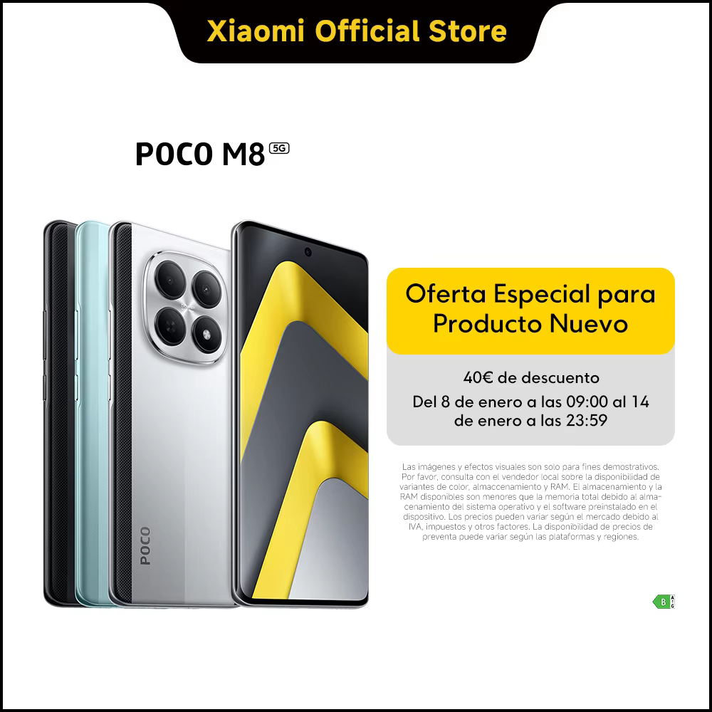 POCO M8 5G: PANTALLA AMOLED 120Hz y GRAN RENDIMIENTO