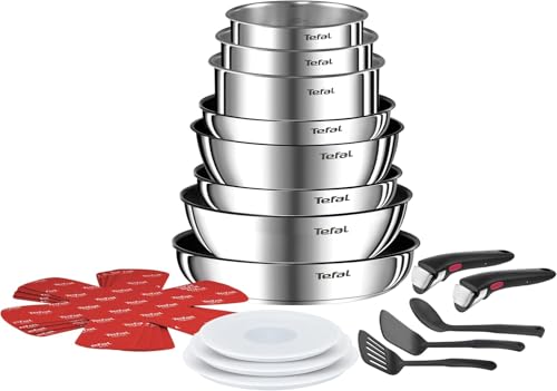 JUEGO de batería TEFAL 8 piezas con mangos EX TRAÍBLES