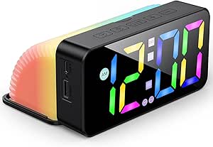Reloj Digital con Luz Nocturna RGB ¡Oferta Limitada!