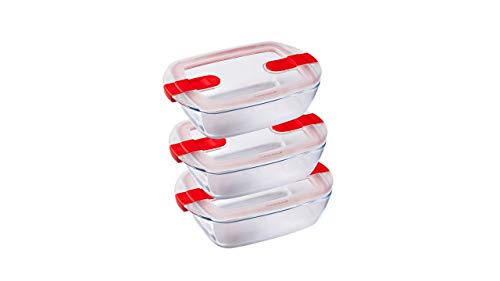 Set Pyrex Cook & Heat 3 cajas HERMÉTICAS