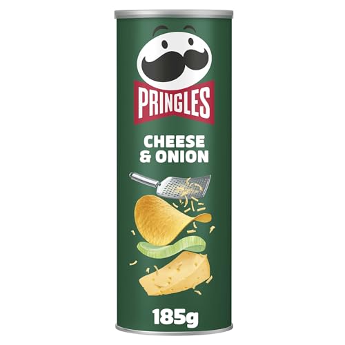 PACK 4 PRINGLES CHEESE & ONION — LATA 185g, AHORRA