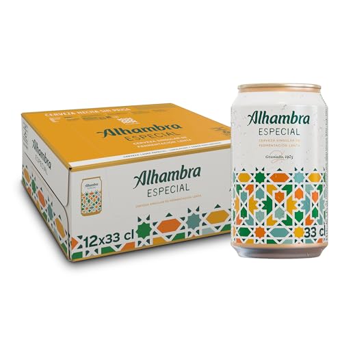 PACK 12 LATAS ALHAMBRA 33cl — FRESCURA Y SABOR DORADO