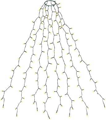 Cadena LED Navideña Blanco Cálido, 8 Modos, 2m