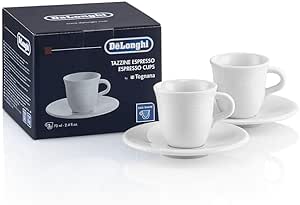 Tazas De'Longhi para Espresso, Set de 2, Porcelana