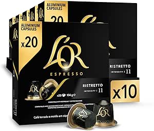 L'OR Espresso Ristretto 200 cápsulas INTENSIDAD 11