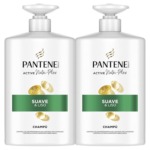 PANTENE Pro-V Suave y Liso - PACK 2x1000ml (Dispensador)