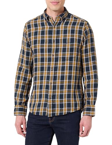 GANT CAMISA DE FRANELA a cuadros - AZUL, estilo clásico