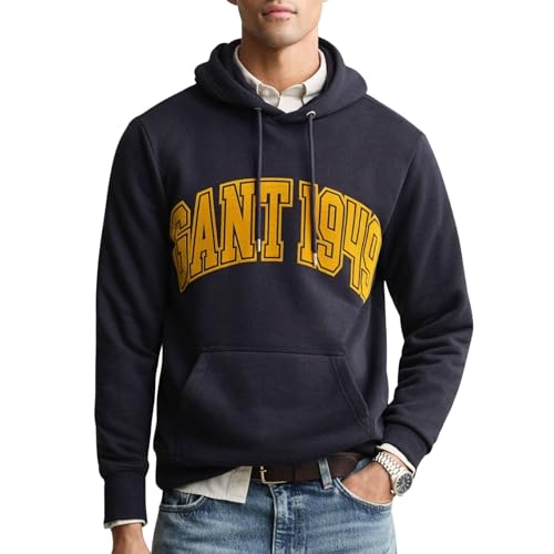 Sudadera GANT con CAPUCHA, estilo gráfico y ajuste cómodo