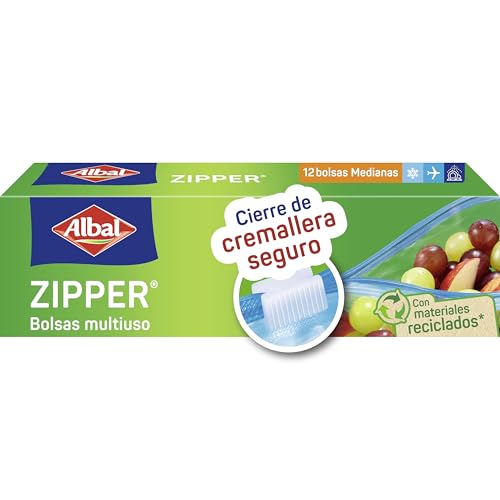 BOLSAS ZIPPER ALBAL 1L - REUTILIZABLES Y RECICLADAS
