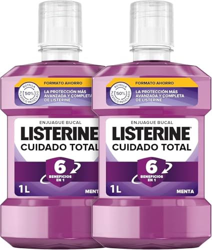 Listerine CUIDADO TOTAL 1L — Enjuague con flúor, higiene completa