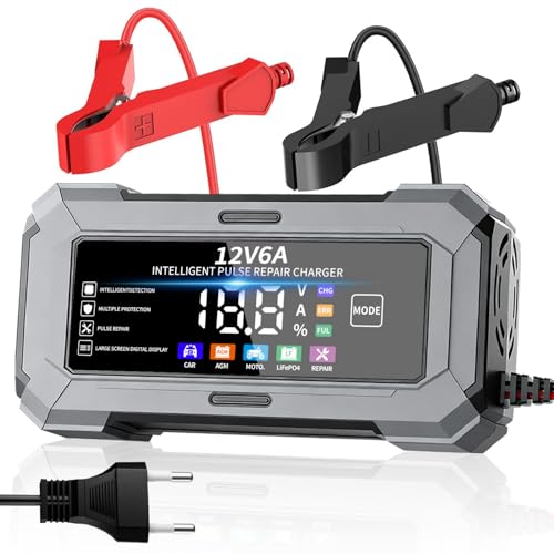 CARGADOR 12V para coche con pantalla LCD — Carga rápida y segura