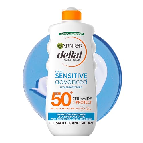 LECHE SOLAR SENSIBLE Garnier Delial — ALTA PROTECCIÓN SPF50+