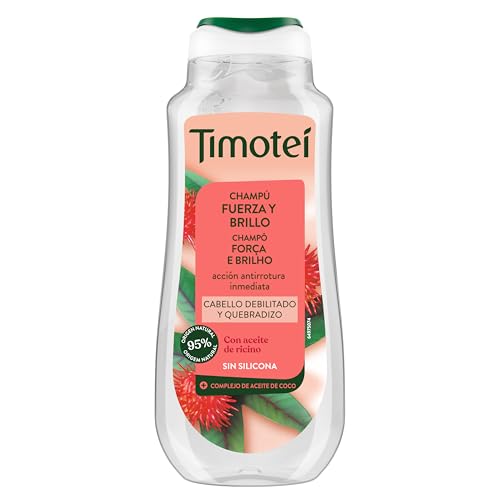 TIMOTEI Champú FUERZA y BRILLO con Aceite de Coco