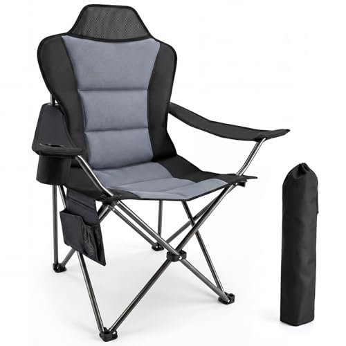 SILLA CAMPING YEAUPE PRO con RESPALDO ALTO y Portavasos - ¡Gran Oferta!