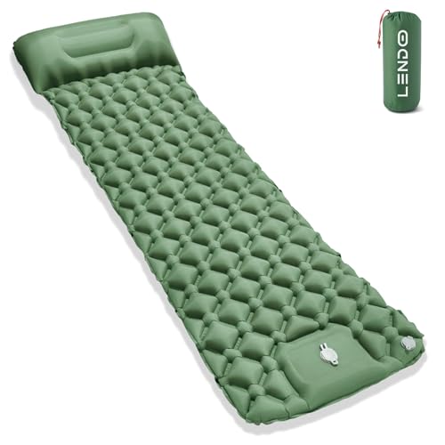 COLCHÓN AUTOINFLABLE LENDOO con ALMOHADA integrada y bomba