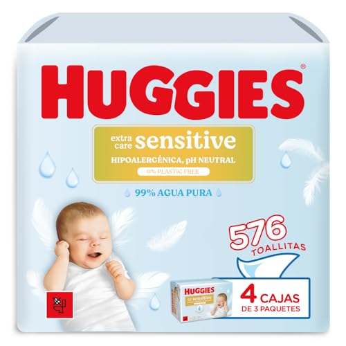 Toallitas HUGGIES Extra Care Sensitive al 37% de DESCUENTO