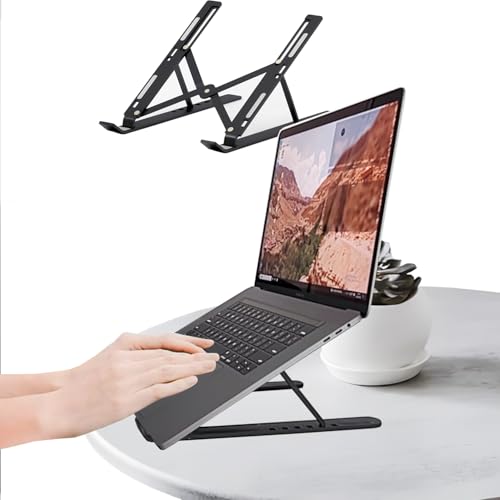 SOPORTE DE ALUMINIO PARA LAPTOP 16–18" — ELEVACIÓN ERGONÓMICA