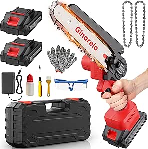 Motosierra Inalámbrica 800W ¡Corta Troncos Rápido!