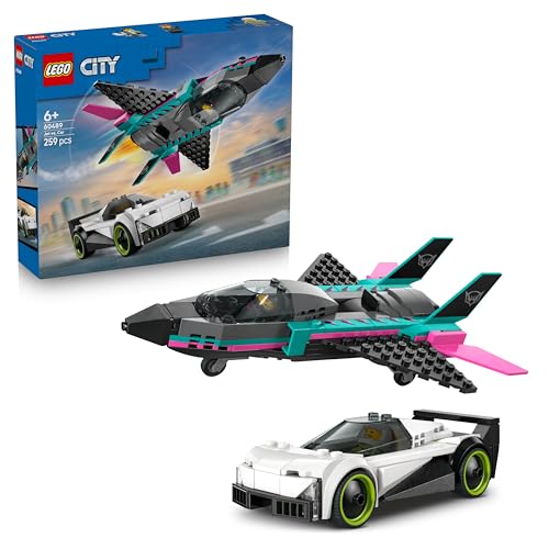 LEGO CITY JET y COCHE de carreras — DIVERSIÓN rápida y creativa