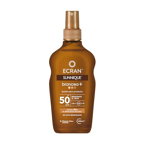 ACEITE SOLAR SPF50 que acelera el BRONCEADO