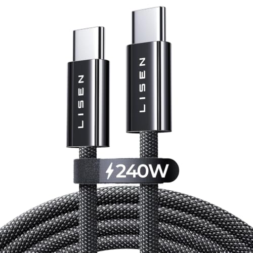 Cable USB-C de 2m con CARGA rápida y 240W