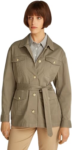 CHAQUETA Utility Masculina-Estilo camisa con BOTONES DORADOS