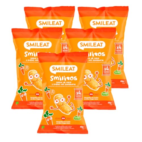 Smilitos SNACK ecológico de MAÍZ, AVENA y ZANAHORIA