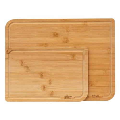 Pack 2 tablas de cortar BAMBÚ con ranura