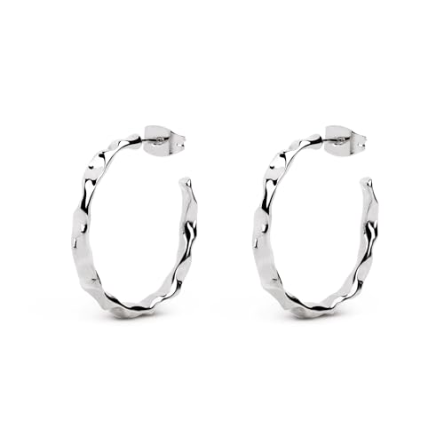 PENDIENTES ARO Lake - LIGEROS con Baño de Rodio (40% OFF)