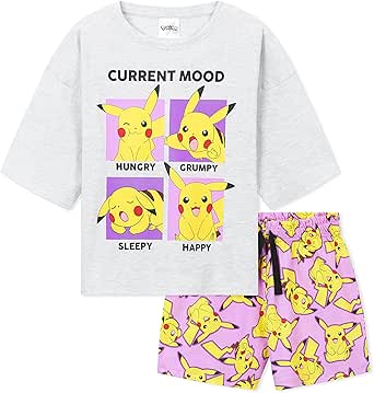 ¡OFERTA IMPERDIBLE! Pijama Niña Pikachu Verano 40% OFF