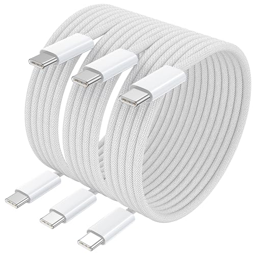PACK 3 CABLES USB-C 2M - CARGA RÁPIDA y FIABLE