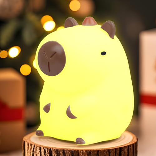 LUZ NOCTURNA CARPINCHO recargable USB, 7 COLORES