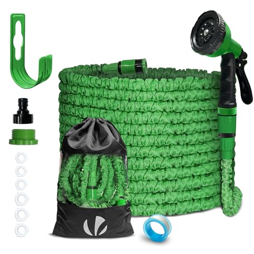 Manguera extensible 15m con PISTOLA 10 FUNCIONES