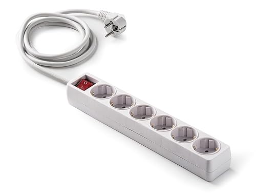 Regleta FAMATEL de 6 ENCHUFES con interruptor