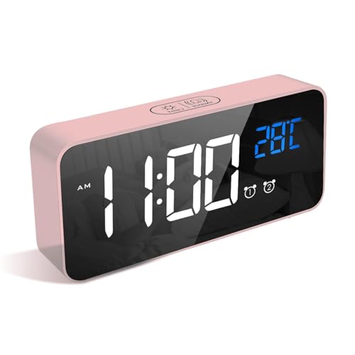 DESPERTADOR LED Latec: pantalla espejo y doble alarma